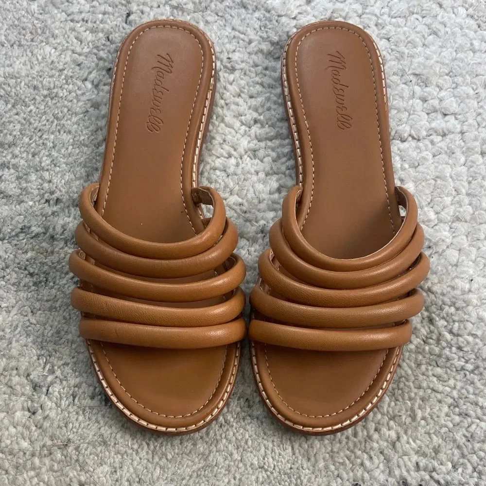 Madewell Addie Leather Slide Sandal - Picture 2 of 8